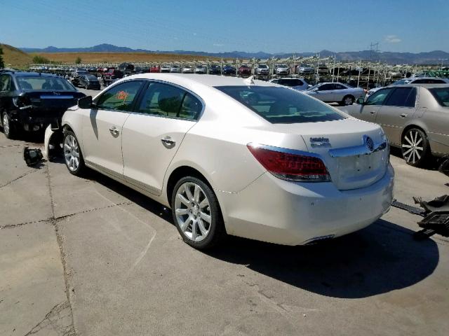 1G4GJ5E31CF225522 - 2012 BUICK LACROSSE T WHITE photo 3