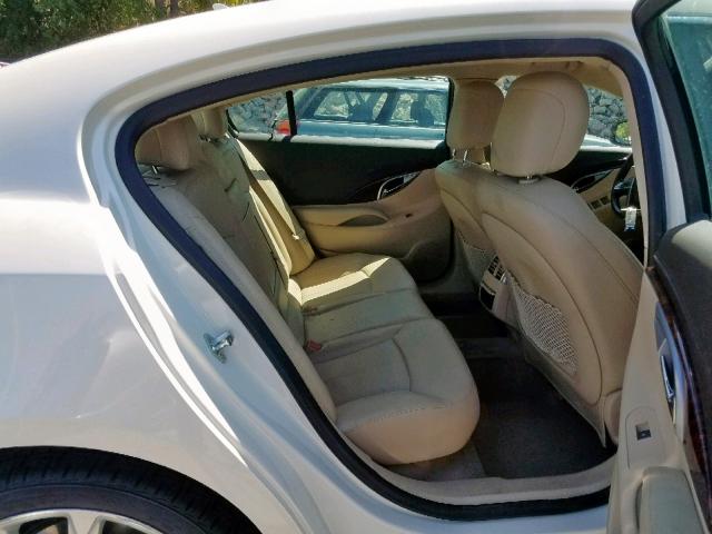 1G4GJ5E31CF225522 - 2012 BUICK LACROSSE T WHITE photo 6