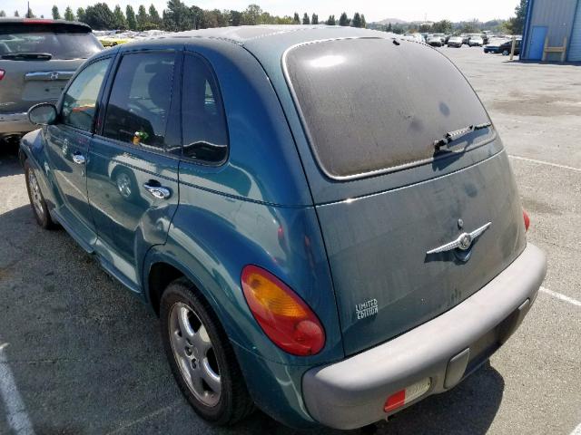 3C8FY4BBX1T516457 - 2001 CHRYSLER PT CRUISER GREEN photo 3