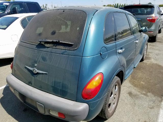 3C8FY4BBX1T516457 - 2001 CHRYSLER PT CRUISER GREEN photo 4