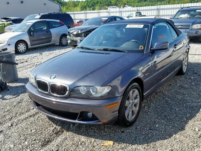 WBABW33456PG99455 - 2006 BMW 325 CI GRAY photo 2