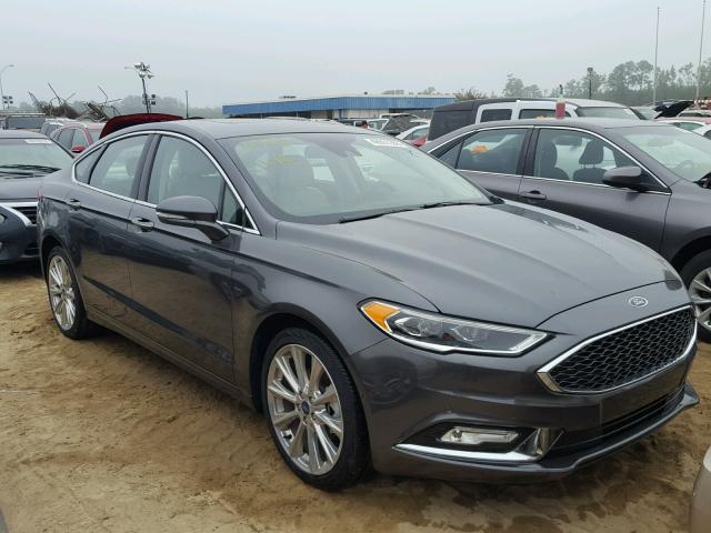 3FA6P0K96HR289579 - 2017 FORD FUSION TIT GRAY photo 1