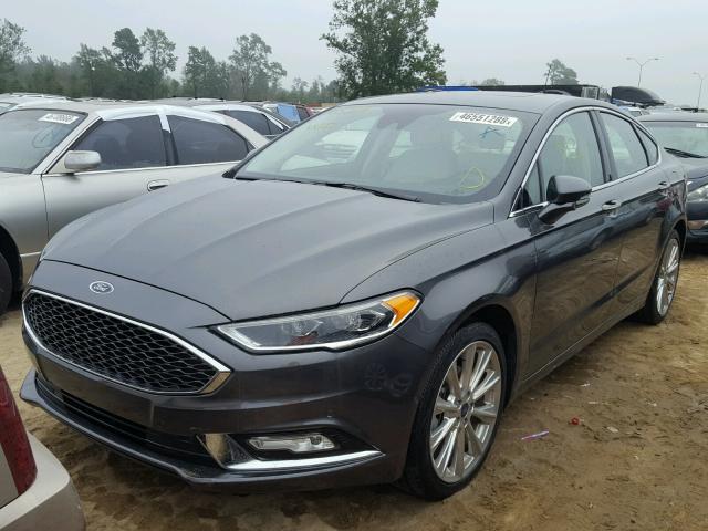 3FA6P0K96HR289579 - 2017 FORD FUSION TIT GRAY photo 2