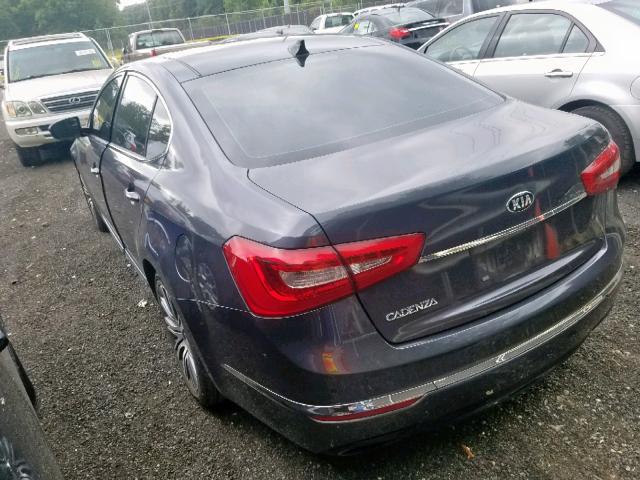 KNALN4D72E5132004 - 2014 KIA CADENZA PR BLUE photo 3