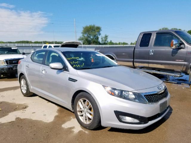 KNAGM4A78D5355350 - 2013 KIA OPTIMA LX SILVER photo 1