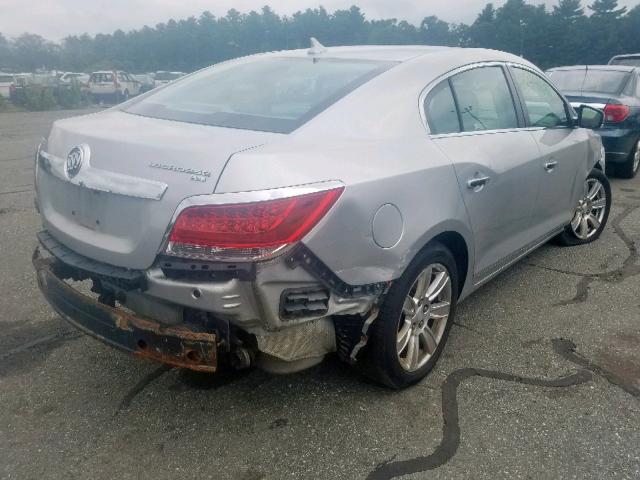 1G4GC5EG2AF113533 - 2010 BUICK LACROSSE C SILVER photo 4