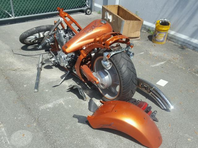 JH2SC6102BK100343 - 2011 HONDA VT1300 CX ORANGE photo 3