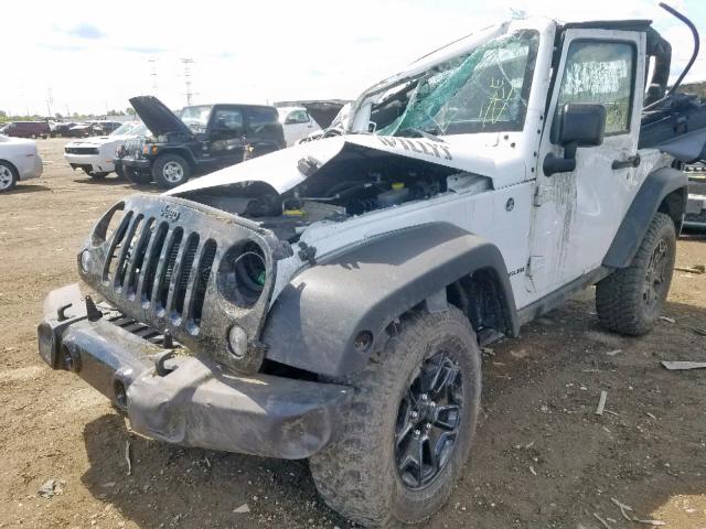 1C4AJWAG9GL125118 - 2016 JEEP WRANGLER S WHITE photo 2