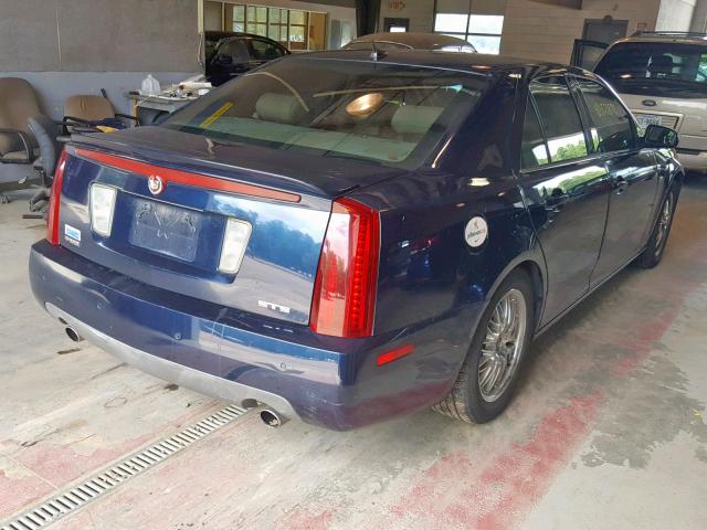 1G6DC67A150143088 - 2005 CADILLAC STS BLUE photo 4