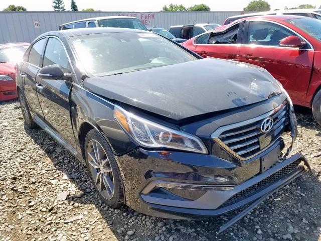 5NPE34AB7FH049065 - 2015 HYUNDAI SONATA SPO BLACK photo 1