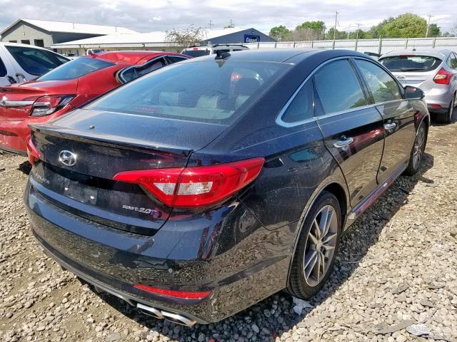 5NPE34AB7FH049065 - 2015 HYUNDAI SONATA SPO BLACK photo 4