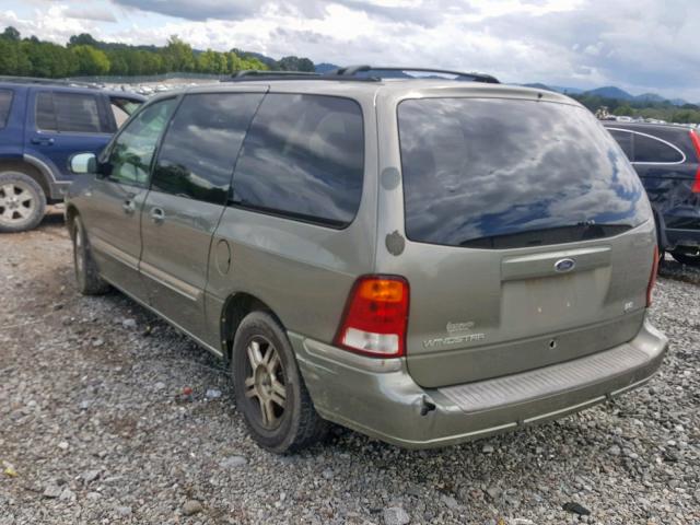 2FMZA52443BB06418 - 2003 FORD WINDSTAR S GREEN photo 3