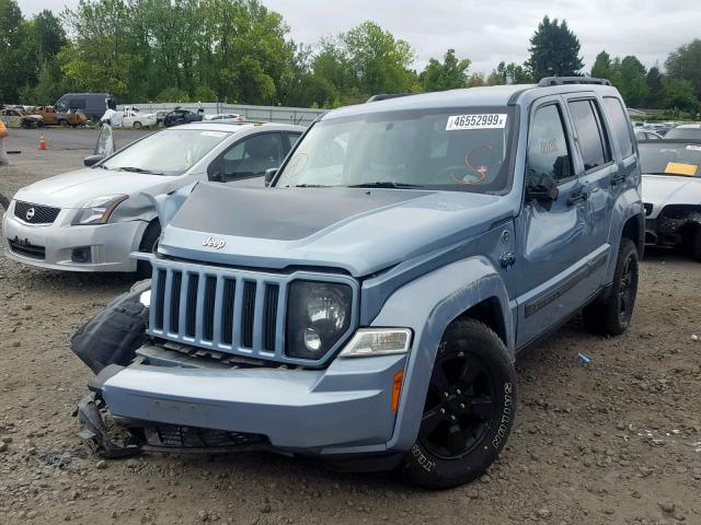 1C4PJMAK4CW132862 - 2012 JEEP LIBERTY SP BLUE photo 2