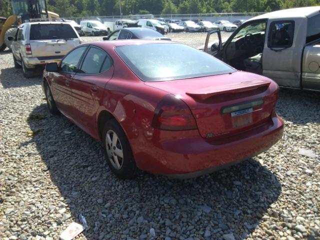 2G2WP552971163536 - 2007 PONTIAC GRAND PRIX RED photo 3
