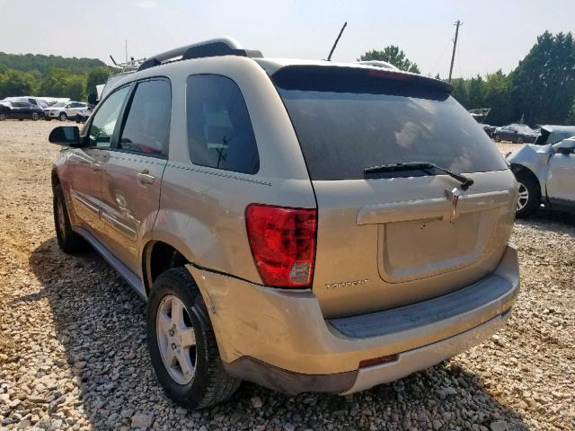 2CKDL63F776112283 - 2007 PONTIAC TORRENT TAN photo 3