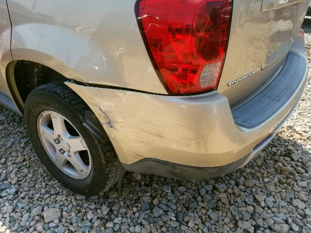 2CKDL63F776112283 - 2007 PONTIAC TORRENT TAN photo 9