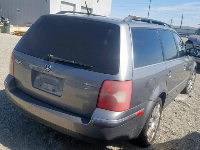 WVWCD63B15E028160 - 2005 VOLKSWAGEN PASSAT GLS GRAY photo 4