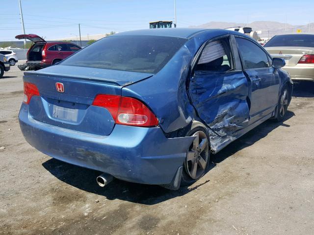 1HGFA16998L075214 - 2008 HONDA CIVIC EXL 蓝色 照片 4