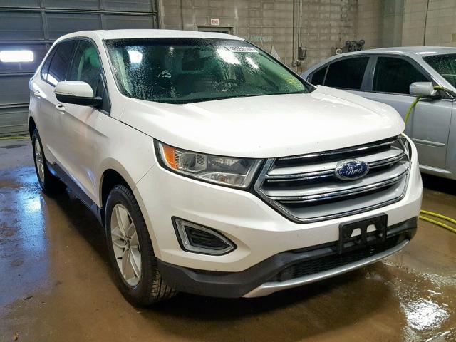 2FMPK4J82HBB94444 - 2017 FORD EDGE SEL WHITE photo 1