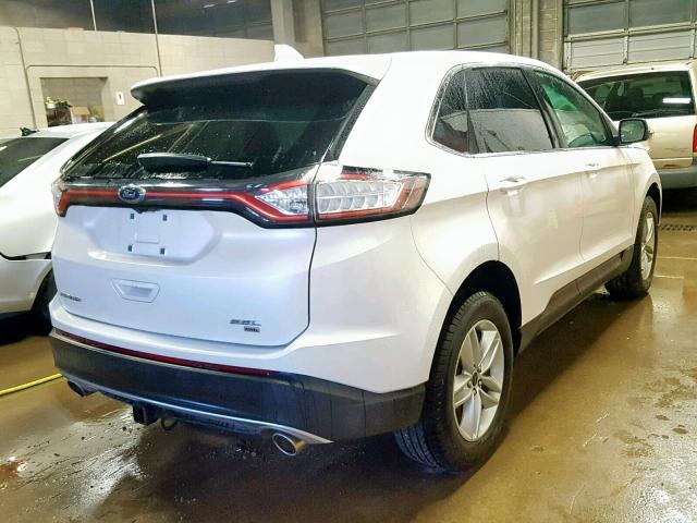 2FMPK4J82HBB94444 - 2017 FORD EDGE SEL WHITE photo 4