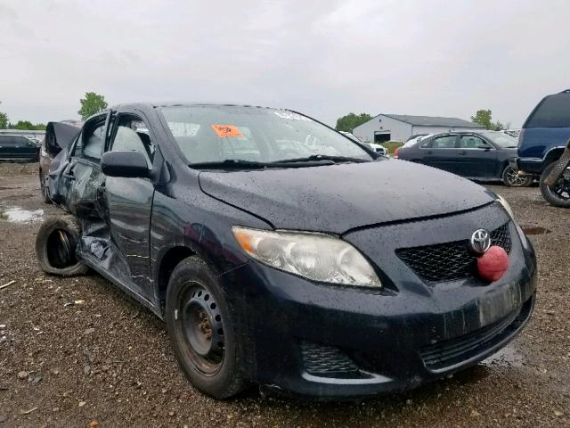 1NXBU4EE3AZ320489 - 2010 TOYOTA COROLLA BA BLACK photo 1