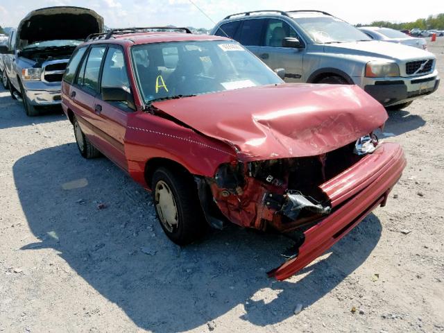 1FAPP15J1PW367178 - 1993 FORD ESCORT LX MAROON photo 1