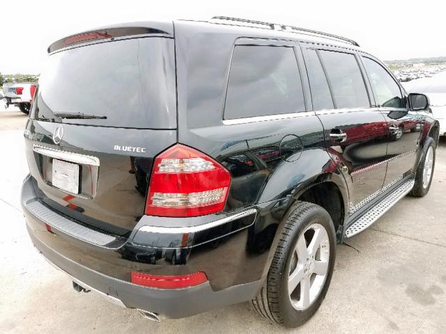 4JGBF25E09A492894 - 2009 MERCEDES-BENZ GL BLACK photo 4