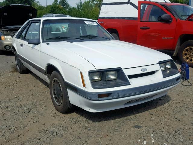 1FABP2835GF165554 - 1986 FORD MUSTANG LX WHITE photo 1