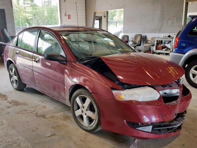 1G8AL55F27Z125376 - 2007 SATURN ION LEVEL RED photo 1
