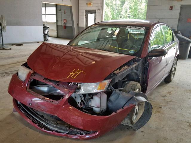 1G8AL55F27Z125376 - 2007 SATURN ION LEVEL RED photo 2