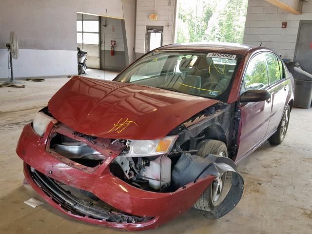 1G8AL55F27Z125376 - 2007 SATURN ION LEVEL RED photo 9