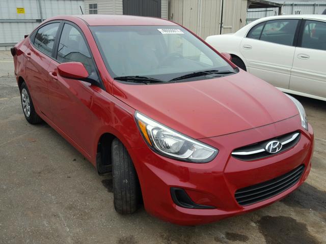 KMHCT4AE2GU085122 - 2016 HYUNDAI ACCENT SE RED photo 1