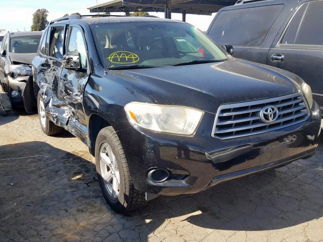 JTEDA41A292002777 - 2009 TOYOTA HIGHLANDER BLACK photo 1