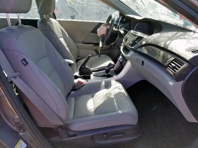 1HGCR3F80EA039899 - 2014 HONDA ACCORD EXL GRAY photo 5