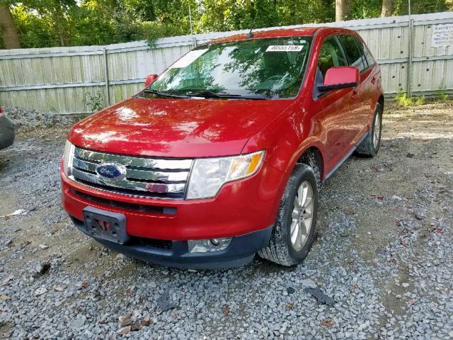 2FMDK3JC3ABA67239 - 2010 FORD EDGE SEL RED photo 2