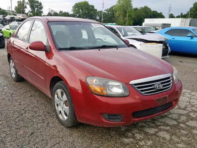 KNAFE221195650739 - 2009 KIA SPECTRA EX RED photo 1