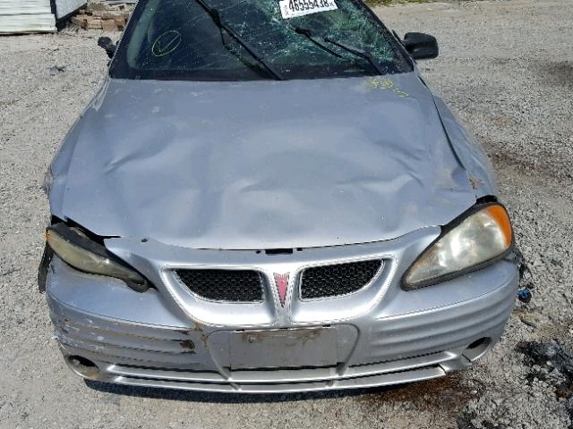 1G2NF52T21M608545 - 2001 PONTIAC GRAND AM S SILVER photo 7