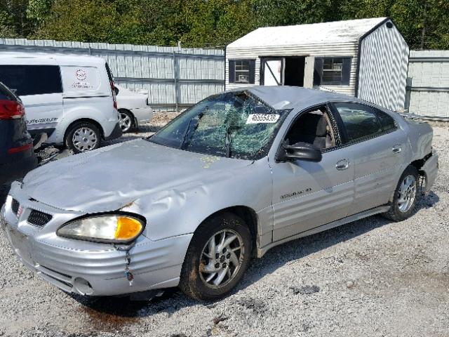 1G2NF52T21M608545 - 2001 PONTIAC GRAND AM S SILVER photo 9