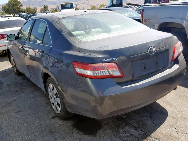 4T1BF3EK6AU079294 - 2010 TOYOTA CAMRY BASE GRAY photo 3