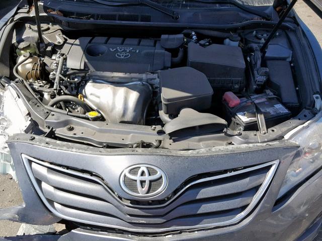 4T1BF3EK6AU079294 - 2010 TOYOTA CAMRY BASE GRAY photo 7