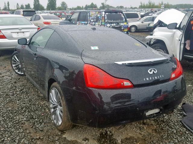 JN1CV6EK0CM422247 - 2012 INFINITI G37 BASE BLACK photo 3