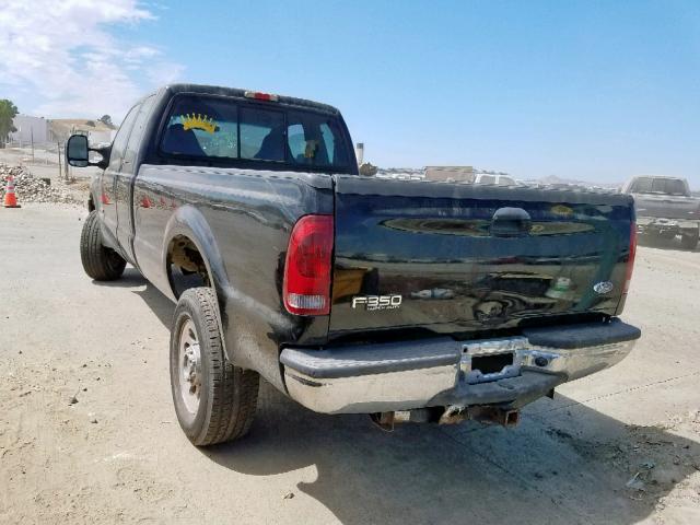 1FTWX31P25EC27977 - 2005 FORD F350 SRW S BLACK photo 3