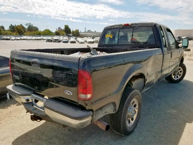 1FTWX31P25EC27977 - 2005 FORD F350 SRW S BLACK photo 4