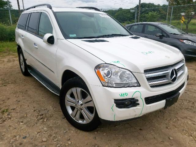 4JGBF71E97A256762 - 2007 MERCEDES-BENZ GL 450 4MA WHITE photo 1