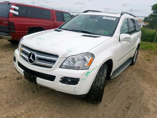 4JGBF71E97A256762 - 2007 MERCEDES-BENZ GL 450 4MA WHITE photo 2