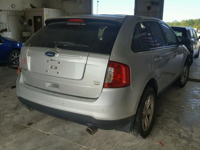 2FMDK4JC5CBA26281 - 2012 FORD EDGE SEL SILVER photo 4