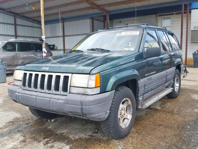 1J4GZ58S0TC181217 - 1996 JEEP GRAND CHER GREEN photo 2