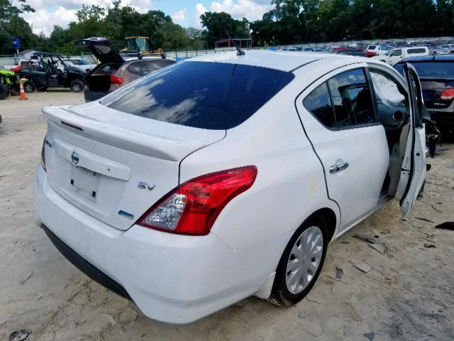 3N1CN7AP8FL926728 - 2015 NISSAN VERSA S WHITE photo 4