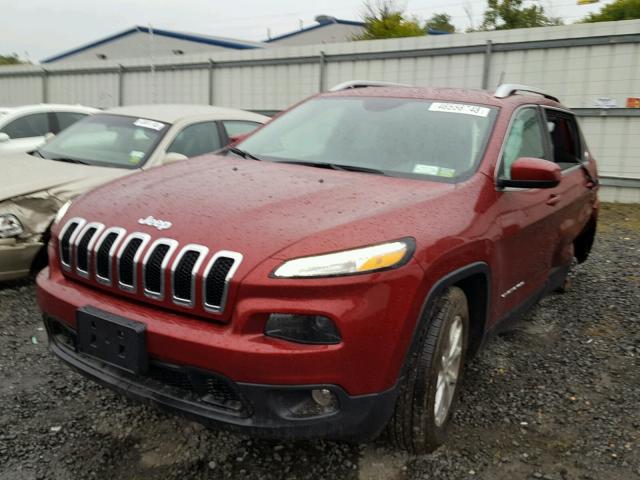 1C4PJMCS1HW532012 - 2017 JEEP CHEROKEE L RED photo 2