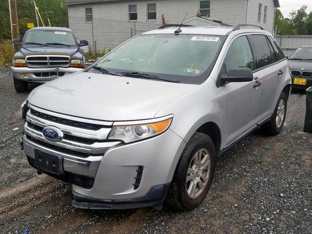 2FMDK3GC4BBA91123 - 2011 FORD EDGE SE SILVER photo 2